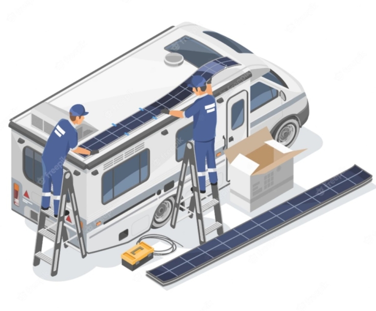 Installatie aansluiten advies van Zonnepanelen op camper en caravan in Groningen.